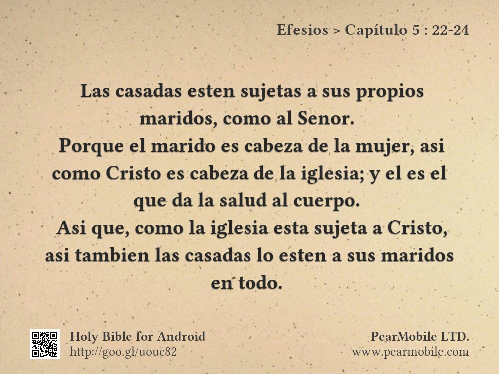 Efesios, Capítulo 5:22-24